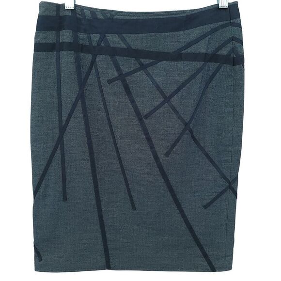 Akris Blue Mini Skirt with Abstract Design - Picture 4 of 10